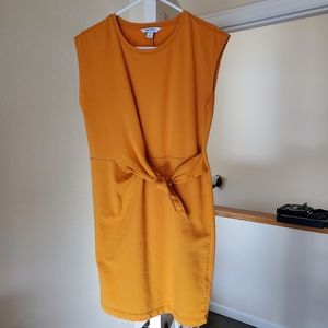 Nine West Yellow Twist Front Dress
